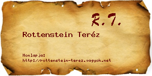 Rottenstein Teréz névjegykártya